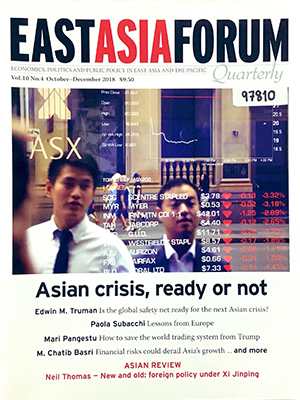 East Asia Forum Quarterly Vol. 10 No. 4 (October-December 2018)