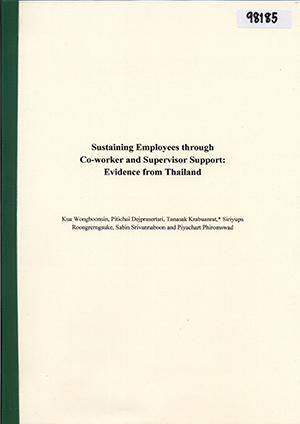 Sustaining Employees through Co-worker and Supervisor Support: Evidence from Thailand