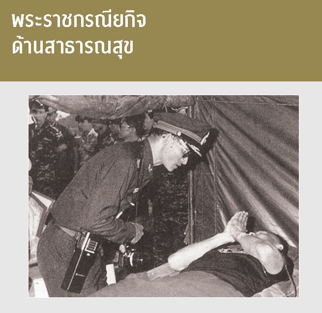 พระราชกรณียกิจ ด้านสาธารณสุข